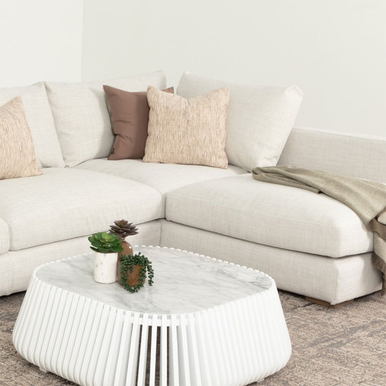 Stellar Right Hand Facing Chaise Sofa, Natural