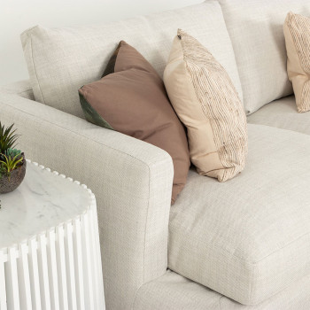 Stellar Right Hand Facing Chaise Sofa, Natural