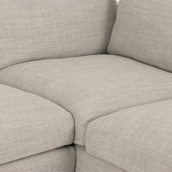 Stellar Right Hand Facing Chaise Sofa, Light Grey