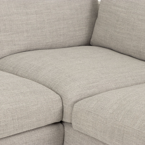 Stellar Right Hand Facing Chaise Sofa, Light Grey