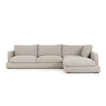 Stellar Right Hand Facing Chaise Sofa, Light Grey