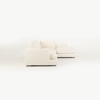 Stellar Right Hand Facing Chaise Sofa, Ivory