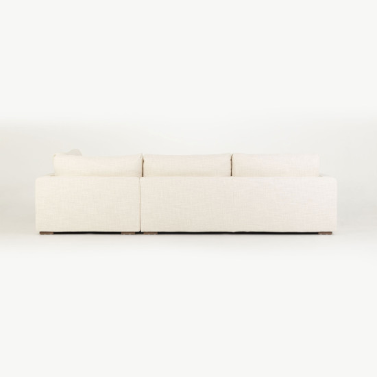 Stellar Right Hand Facing Chaise Sofa, Ivory
