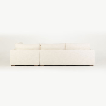Stellar Right Hand Facing Chaise Sofa, Ivory
