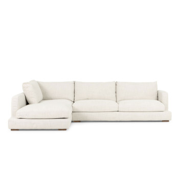 Stellar Left Hand Facing Chaise Sofa, Natural