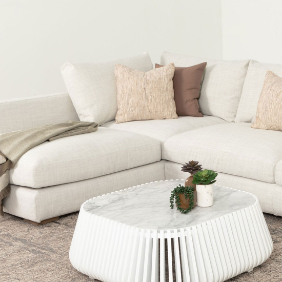 Stellar Left Hand Facing Chaise Sofa, Natural