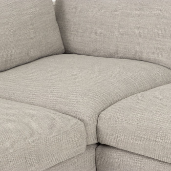 Stellar Left Hand Facing Chaise Sofa, Light Grey