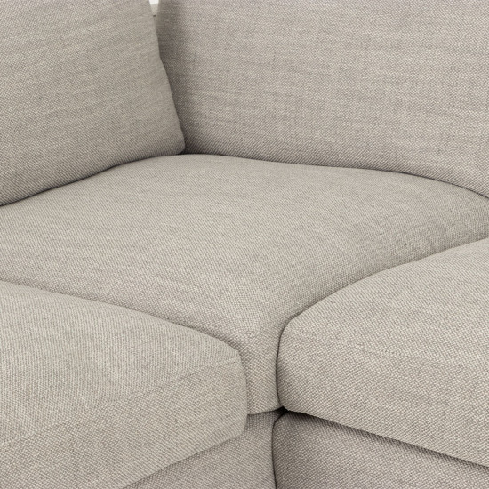 Stellar Left Hand Facing Chaise Sofa, Light Grey