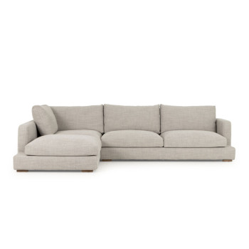 Stellar Left Hand Facing Chaise Sofa, Light Grey