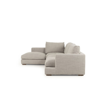Stellar Left Hand Facing Chaise Sofa, Light Grey