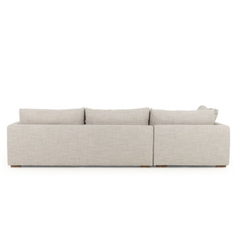 Stellar Left Hand Facing Chaise Sofa, Light Grey