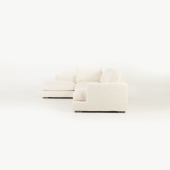 Stellar Left Hand Facing Chaise Sofa, Ivory