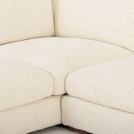 Stellar Left Hand Facing Chaise Sofa, Ivory