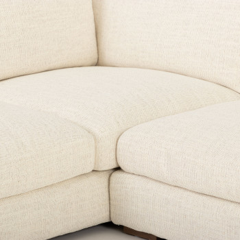 Stellar Left Hand Facing Chaise Sofa, Ivory