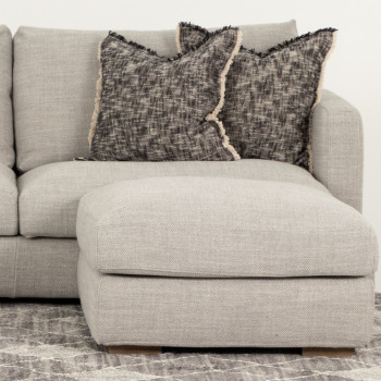 Stellar Ottoman, Light Grey