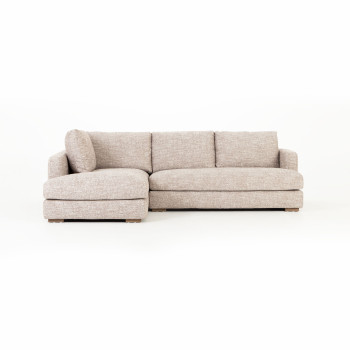 Verona Left Hand Facing Chaise Sofa, Brown