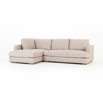 Verona Left Hand Facing Chaise Sofa, Brown