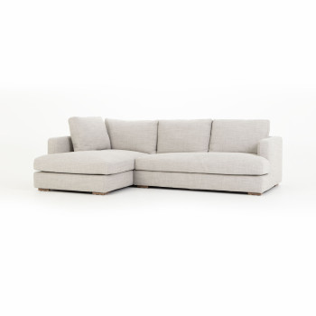 Verona Left Hand Facing Chaise Sofa, Grey