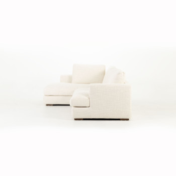 Verona Left Hand Facing Chaise Sofa, Ivory