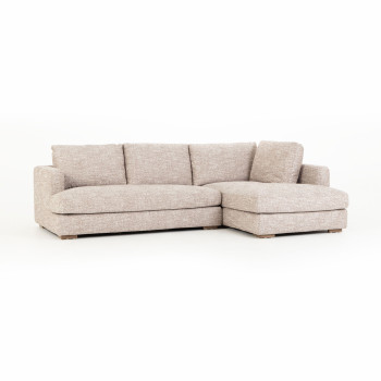 Verona Right Hand Facing Chaise Sofa, Brown