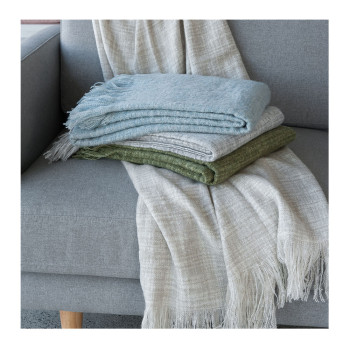 Limon Warner Throw, Duck Egg