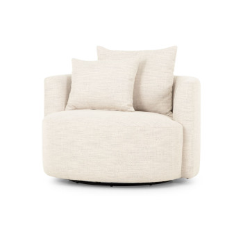 McKenna Swivel Chair, Ivory
