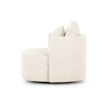 McKenna Swivel Chair, Ivory