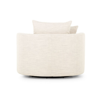 McKenna Swivel Chair, Ivory