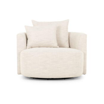 McKenna Swivel Chair, Ivory