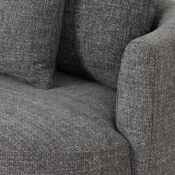 McKenna Swivel Chair, Charcoal