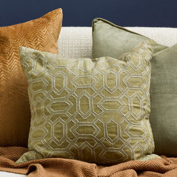 Mulberi Gustavo Cushion - Poly Inner, Nougat