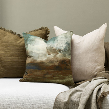 Ollo Milano Cushion - Feather Inner, Natural
