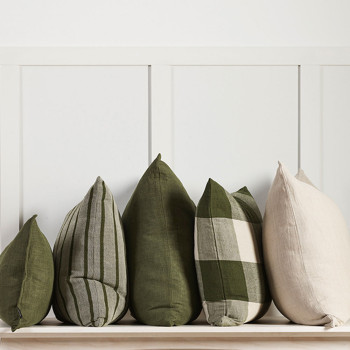 Ollo Milano Cushion - Poly Inner, Olive