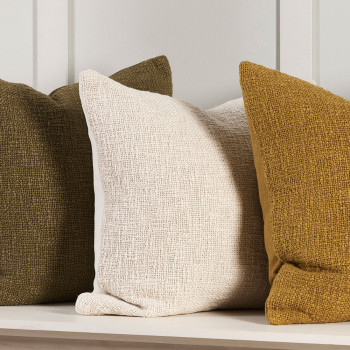 Ollo Bardot Cushion - Poly Inner, Ivory