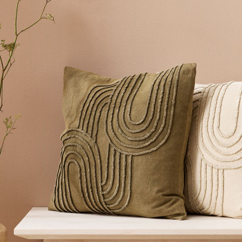 Ollo Gatsby Cushion - Poly Inner, Olive