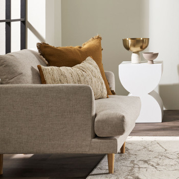 Ollo Odessa Cushion - Poly Inner, Toffee