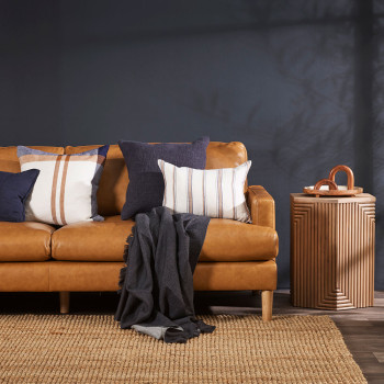 Ollo Mia Cushion - Feather Inner, Ivory