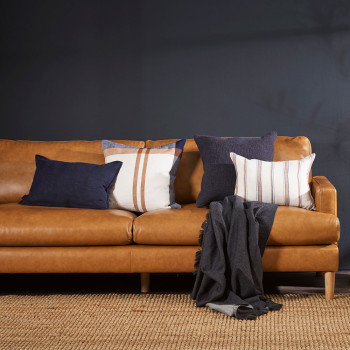 Ollo Mia Cushion - Feather Inner, Ivory