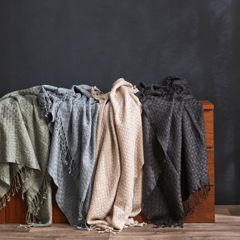 Ollo Capri Throw, Charcoal