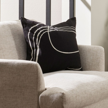 Ollo Loveline Cushion - Poly Inner, Black