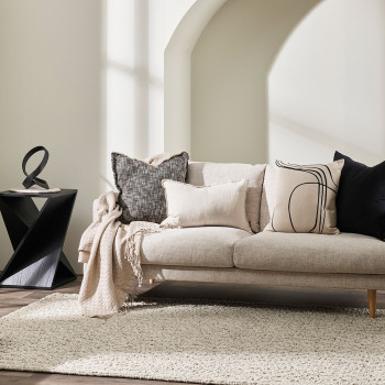 Ollo Loveline Cushion - Poly Inner, Ecru