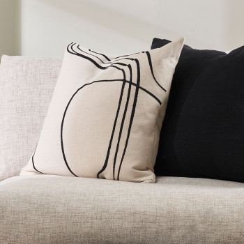 Ollo Loveline Cushion - Poly Inner, Ecru