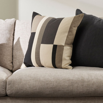 Ollo Miley Cushion - Feather Inner, Black