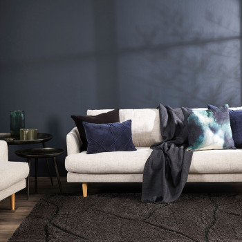 Ollo Alba Cushion - Feather Inner, Navy