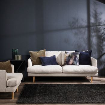 Ollo Alba Cushion - Feather Inner, Navy