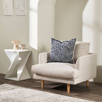 Ollo Arezzo Cushion - Feather Inner, Navy