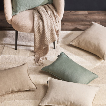 Ollo Dolce Cushion - Feather Inner, Sage