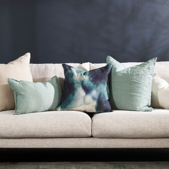 Ollo Milano Cushion - Feather Inner, Sage