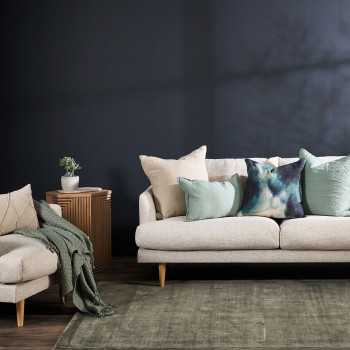 Ollo Amelia Cushion - Feather Inner, Navy