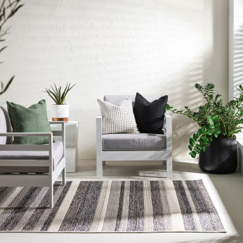 Ollo Southwold Outdoor Cushion - Poly Inner, Black